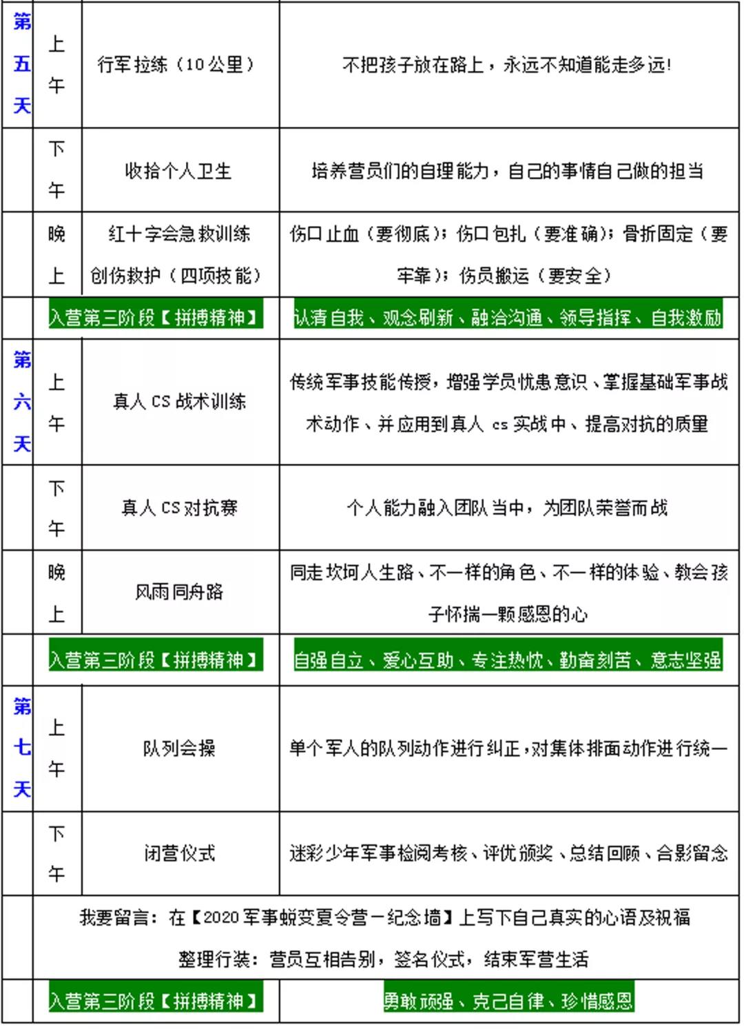2020麗江軍事夏令營